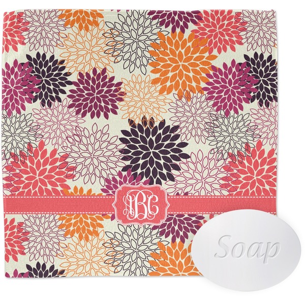 Mums Flower Wash Cloth with soap