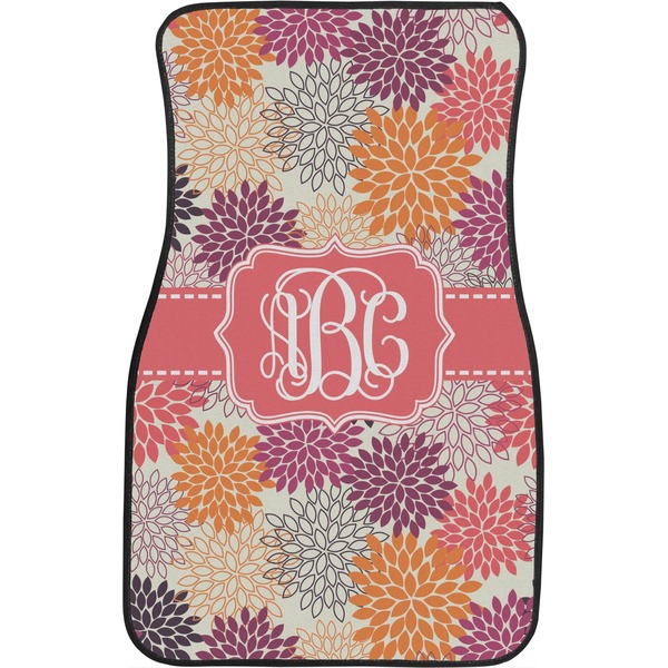 Mums Flower Custom Car Floor Mats (Front Seat)