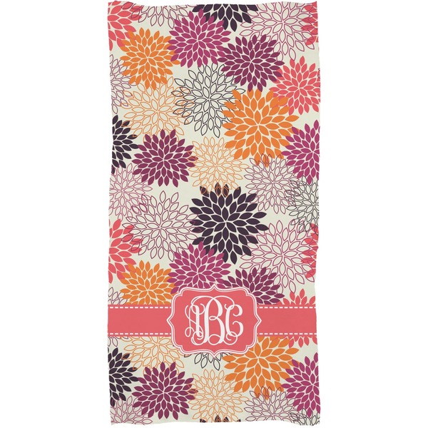 Mums Flower Full Sized Bath Towel - Apvl
