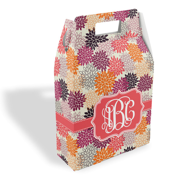 Custom Mums Flower Gable Favor Box (Personalized)
