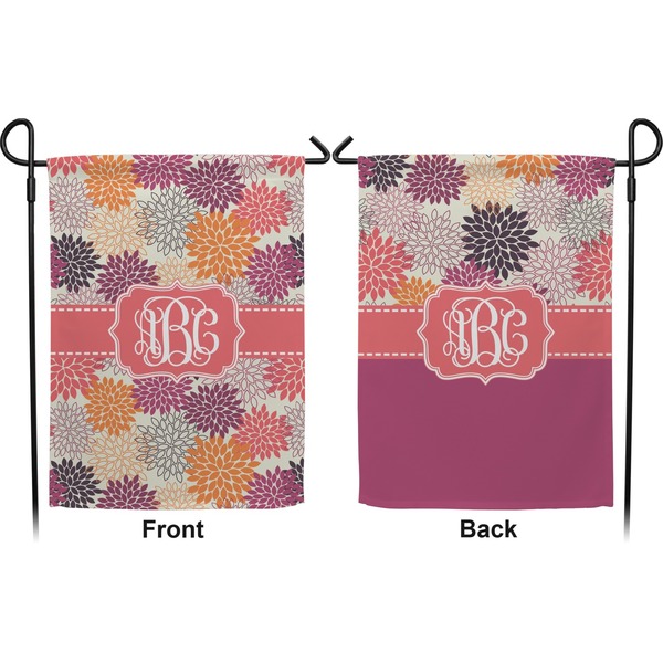 Mums Flower Garden Flag - Double Sided Front and Back