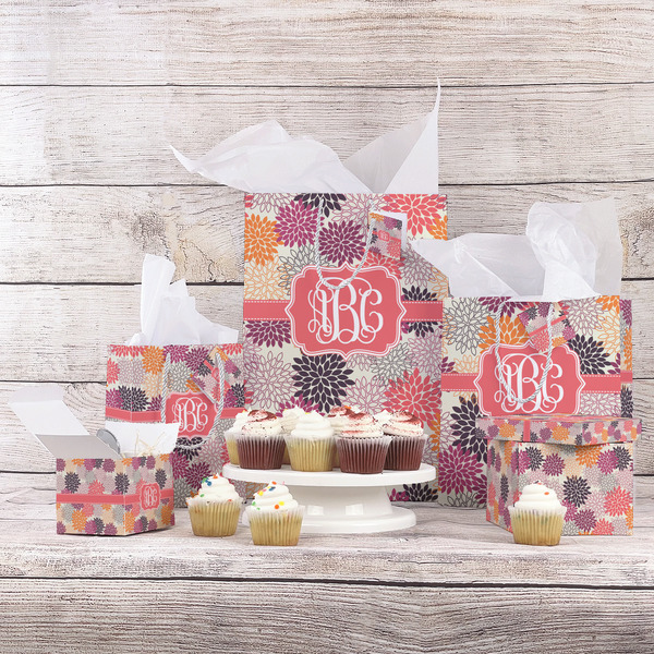 Mums Flower Gift Bags - In Context