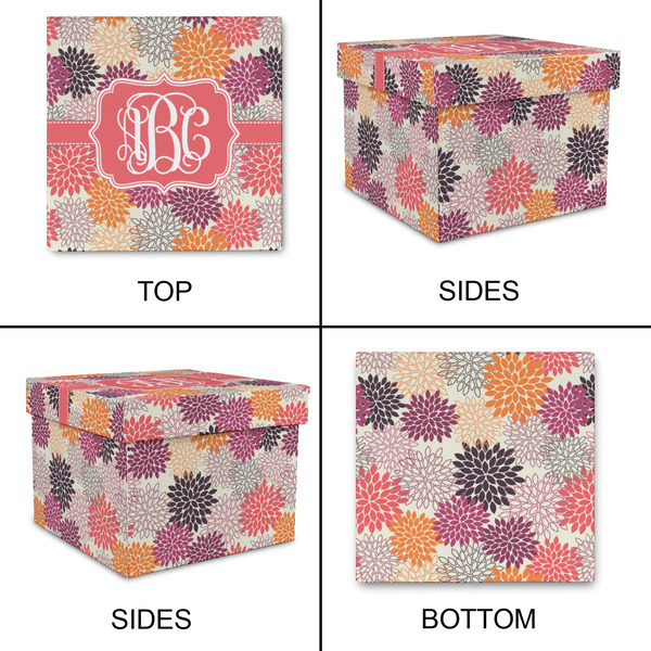Mums Flower Gift Boxes with Lid - Canvas Wrapped - Small - Approval