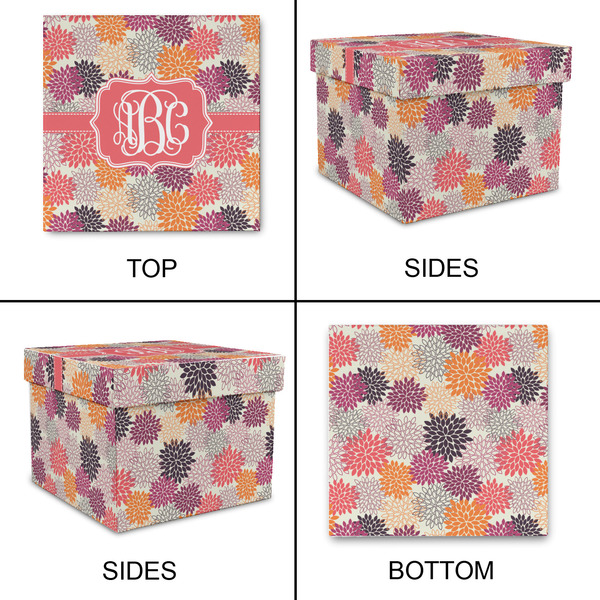 Mums Flower Gift Boxes with Lid - Canvas Wrapped - X-Large - Approval