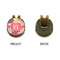 Mums Flower Golf Ball Hat Clip Marker - Apvl - GOLD