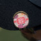 Mums Flower Golf Ball Marker Hat Clip - Gold - On Hat