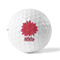 Mums Flower Golf Balls - Titleist - Set of 12 - FRONT