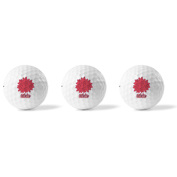 Mums Flower Golf Balls - Titleist - Set of 3 - APPROVAL