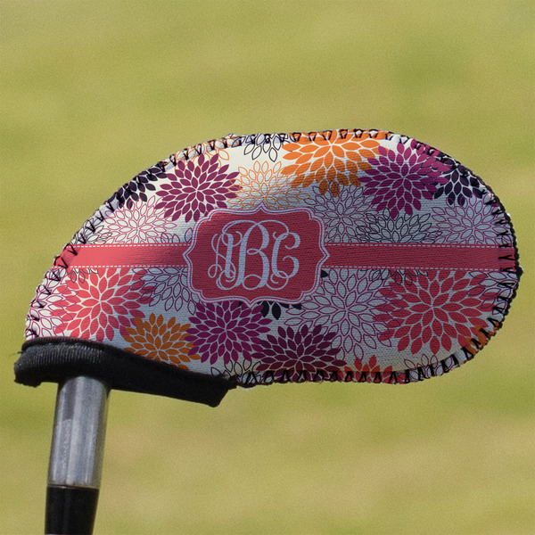 Custom Mums Flower Golf Club Iron Cover (Personalized)