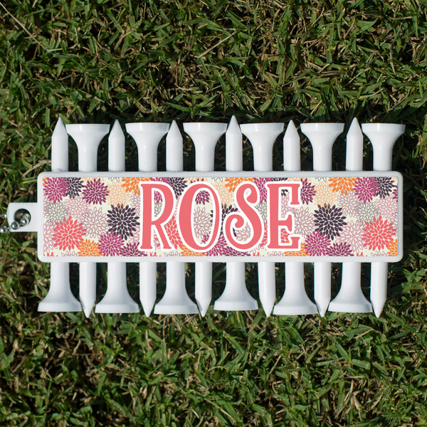 Custom Mums Flower Golf Tees & Ball Markers Set (Personalized)
