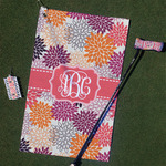 Mums Flower Golf Towel Gift Set (Personalized)