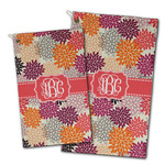 Mums Flower Golf Towel - Poly-Cotton Blend w/ Monograms
