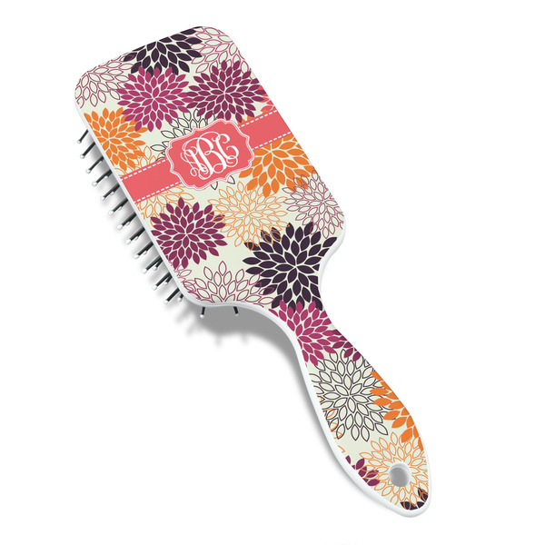 Mums Flower Hair Brush - Angle View