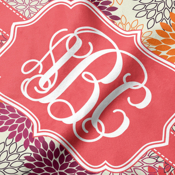 Mums Flower Hooded Baby Towel- Detail Close Up