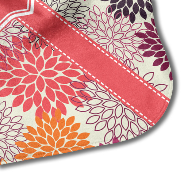 Mums Flower Hooded Baby Towel- Detail Corner