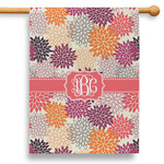 Mums Flower 28" House Flag - Double Sided (Personalized)