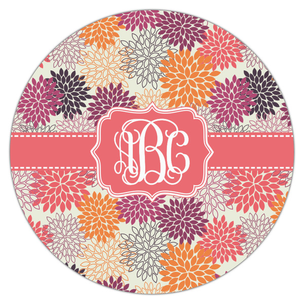 Mums Flower Icing Circle - Medium - Single