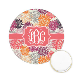 Mums Flower Printed Cookie Topper - 2.15" (Personalized)