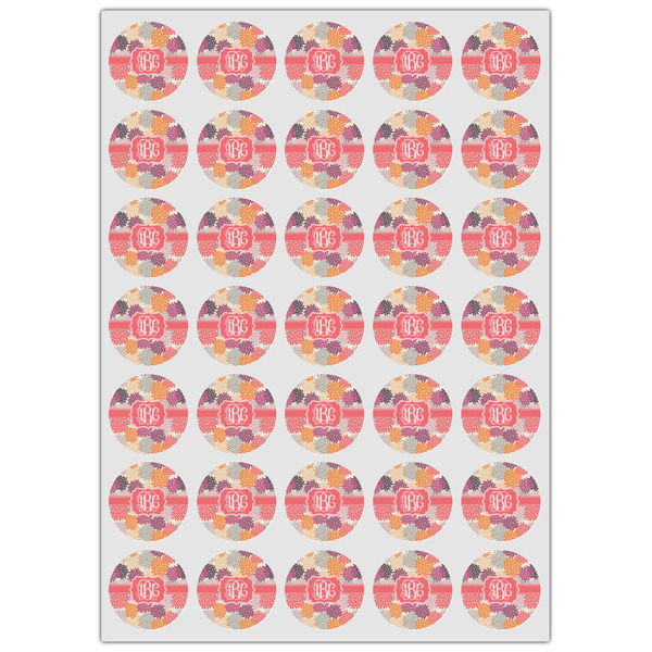 Mums Flower Icing Circle - XSmall - Set of 35