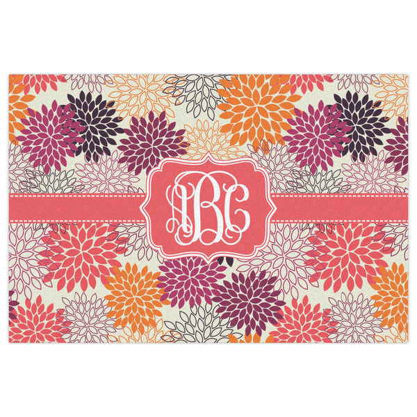 Mums Flower Indoor / Outdoor Rug - 4'x6' - Front Flat