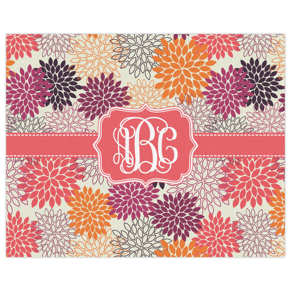 Mums Flower Indoor / Outdoor Rug - 8'x10' - Front Flat