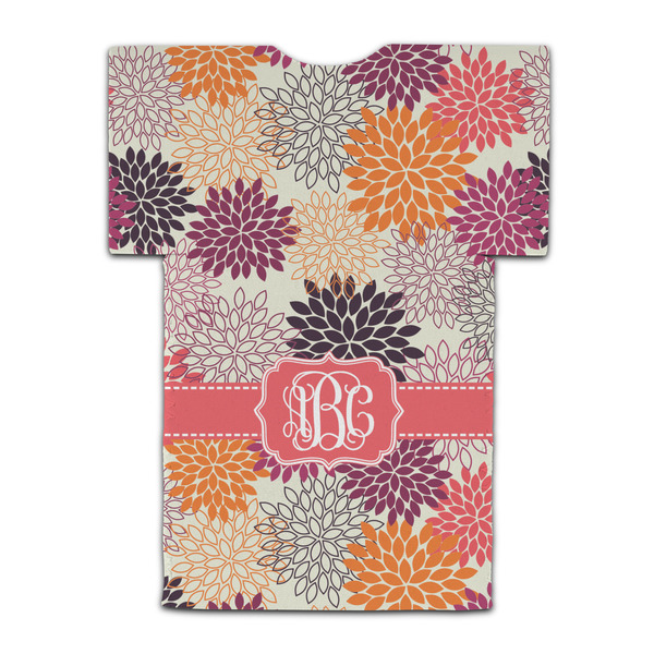 Mums Flower Jersey Bottle Cooler - BACK (flat)