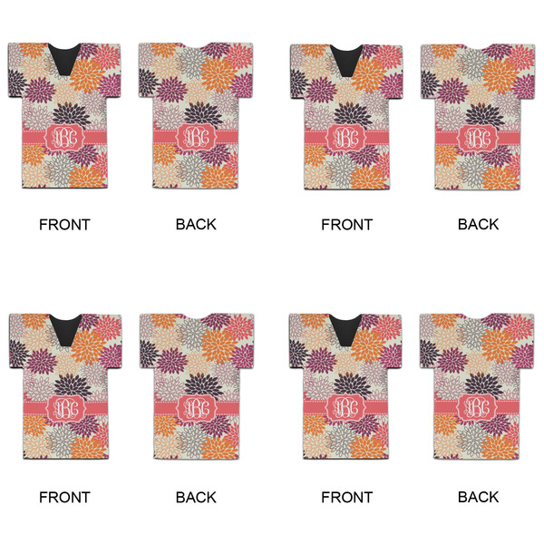 Mums Flower Jersey Bottle Cooler - Set of 4 - APPROVAL