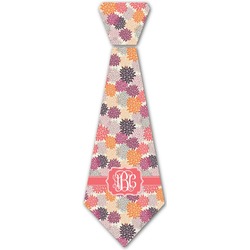 Mums Flower Iron On Tie (Personalized)