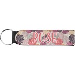 Mums Flower Neoprene Keychain Fob (Personalized)