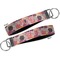 Mums Flower Key-chain - Metal and Nylon - Front and Back