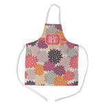 Mums Flower Kid's Apron w/ Monogram