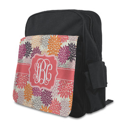 Mums Flower Preschool Backpack (Personalized)