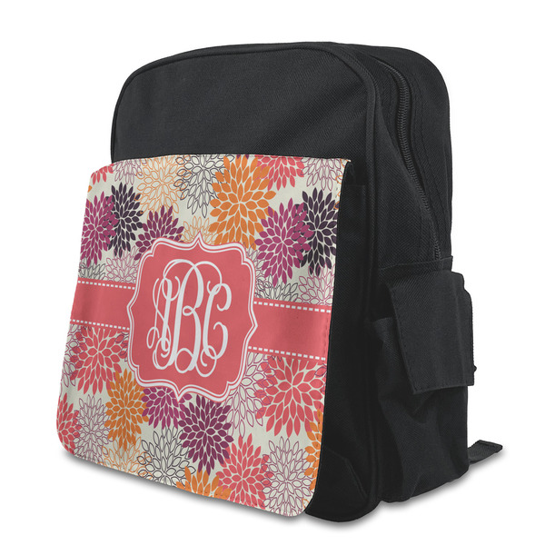 Custom Mums Flower Preschool Backpack (Personalized)