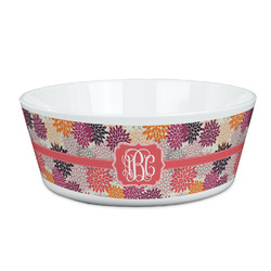 Mums Flower Kid's Bowl (Personalized)