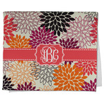 Mums Flower Kitchen Towel - Poly Cotton w/ Monograms