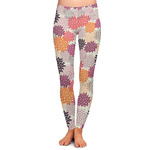 Mums Flower Ladies Leggings - Extra Small
