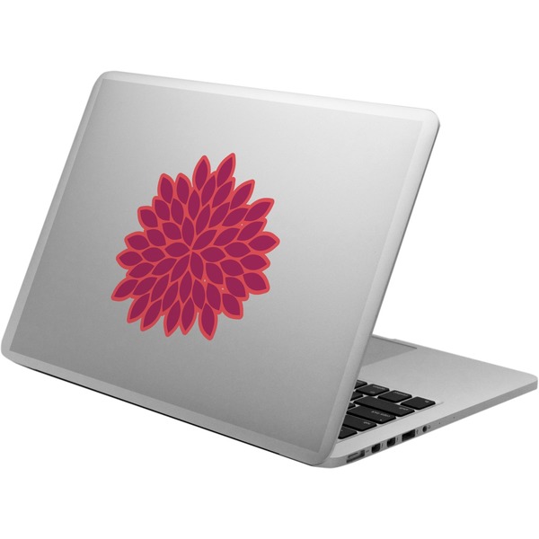 Custom Mums Flower Laptop Decal