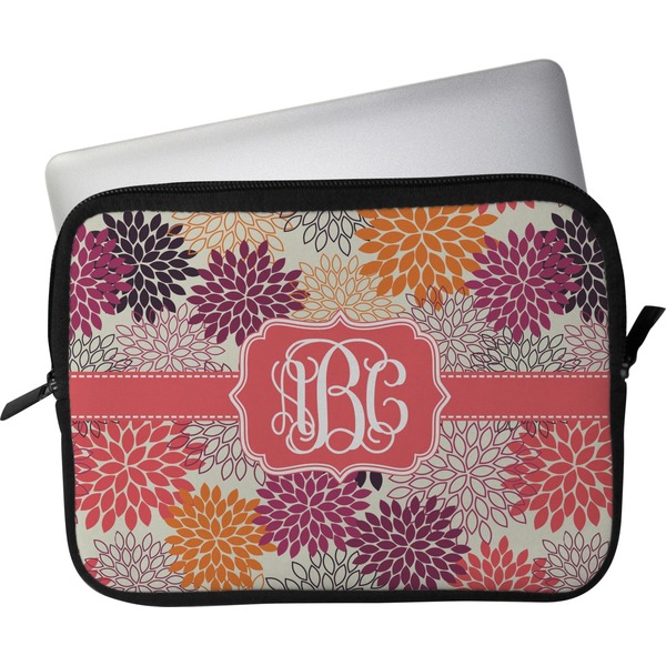 Custom Mums Flower Laptop Sleeve / Case - 13" (Personalized)