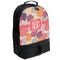 Mums Flower Backpacks - Black (Personalized)