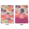 Mums Flower Large Laundry Bag - Front & Back View