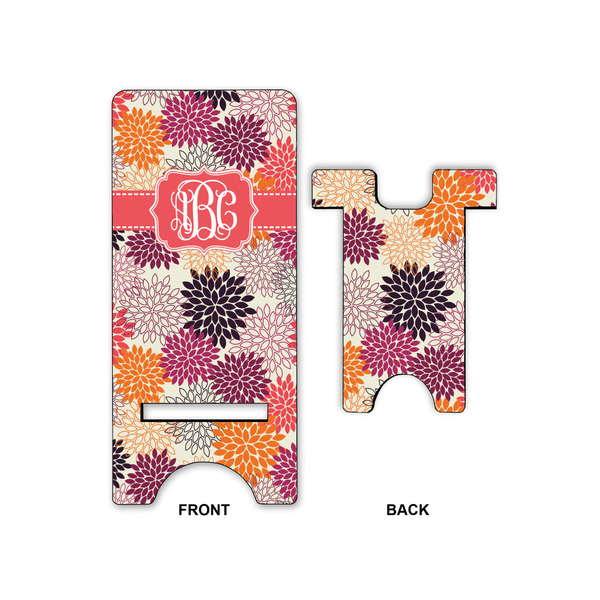 Mums Flower Large Phone Stand - Front & Back