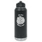 Mums Flower Laser Engraved Water Bottles - Front View