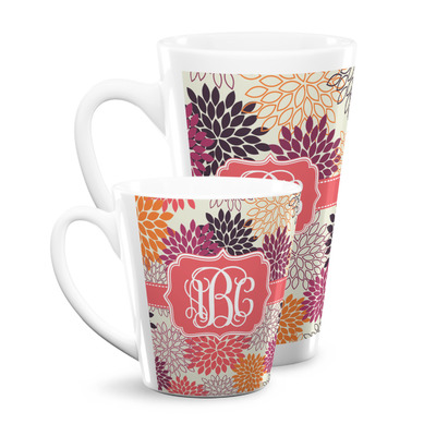 Mums Flower Latte Mug (Personalized)