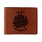Mums Flower Leatherette Bifold Wallet (Personalized)