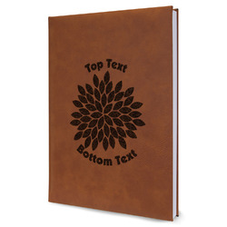 Mums Flower Leather Sketchbook (Personalized)