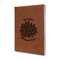 Mums Flower Leather Sketchbook - Small - Single Sided (Personalized)
