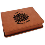 Mums Flower Leatherette 4-Piece Wine Tool Set (Personalized)