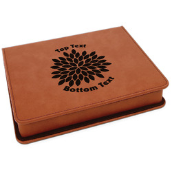 Mums Flower Leatherette 4-Piece Wine Tool Set (Personalized)