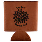Mums Flower Leatherette Can Sleeve (Personalized)