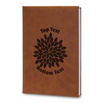 Mums Flower Leatherette Journal - Large - Double Sided (Personalized)